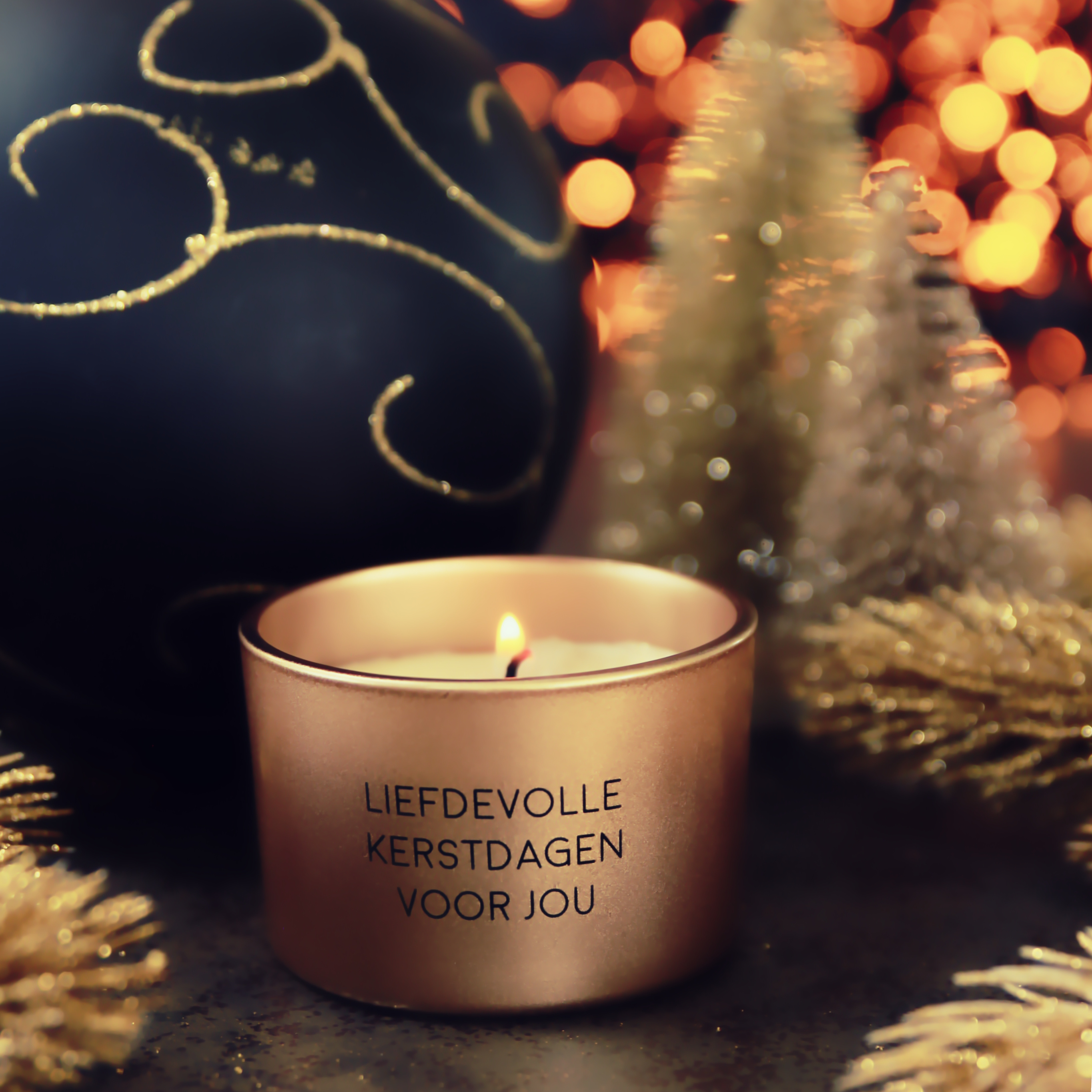 My Flame Lifestyle Sojakaars - Liefdevolle kerstdagen voor jou - Winter Wood