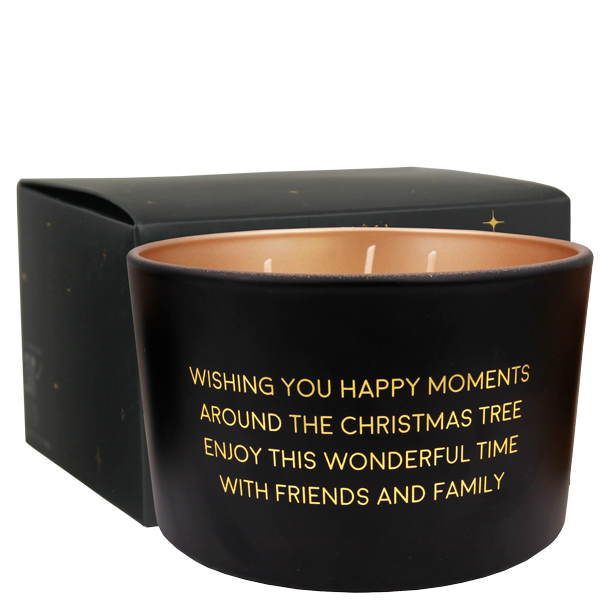 My Flame Lifestyle Soy candle - Wishing you happy moments around the Christmas tree, enjoy this wonderful time with friends and family - Winter Wood