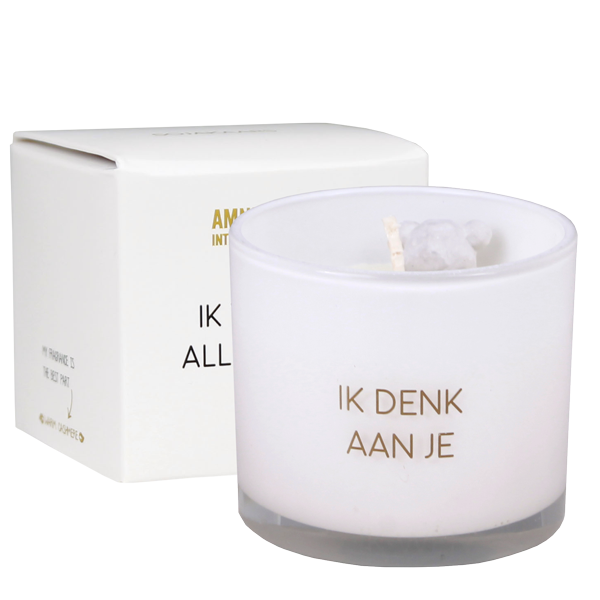 My Flame Lifestyle Soy candle  - Ik denk aan je - Fresh cotton