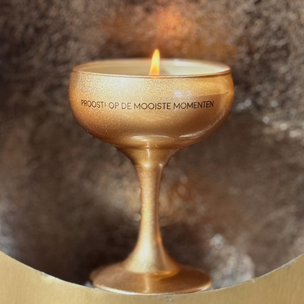 My Flame Lifestyle Soy candle - Proost! Op de mooiste momenten - Silky Tonka