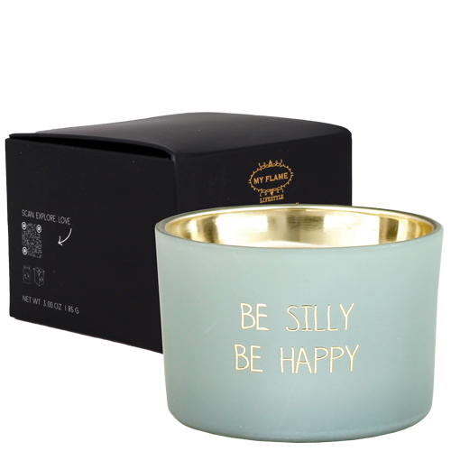 My Flame Lifestyle Soy candle - Be silly. Be happy - Minty Bamboo