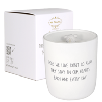 Soy candle - Those we love don't go away... - Fresh cotton My Flame Lifestyle Soy candle - Those we love don't go away... - Fresh cotton