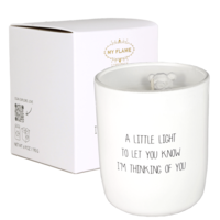 Soy candle - Thinking of you - Fresh cotton My Flame Lifestyle Soy candle - Thinking of you - Fresh cotton