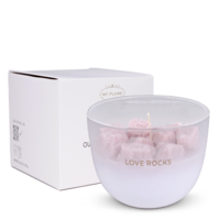 Soy candle - Love rocks - Green Tea Time My Flame Lifestyle Soy candle - Love rocks - Green Tea Time