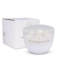 Soy candle - Our friendship rocks - Fresh Cotton My Flame Lifestyle Soy candle - Our friendship rocks - Fresh Cotton