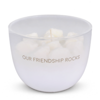 Soy candle - Our friendship rocks - Fresh Cotton My Flame Lifestyle Soy candle - Our friendship rocks - Fresh Cotton