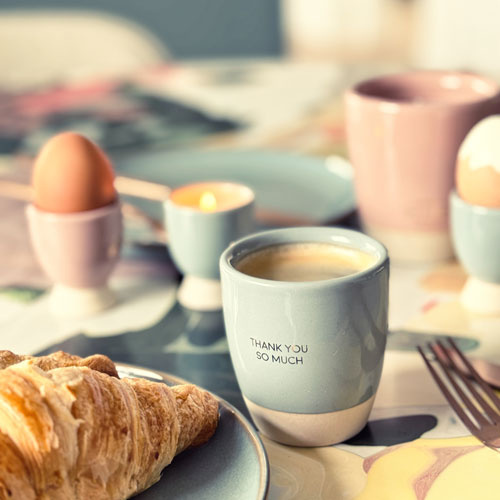 My Flame Lifestyle Soy candle in coffee cup - Thank you so much - Coffee Kissed Spice