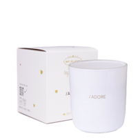 My Flame Lifestyle Soy candle with bracelet - J' adore - Silky tonka