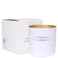My Flame Lifestyle Soy candle - Oma's zijn moeders met een gouden randje - Fresh Cotton