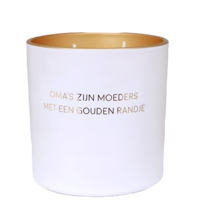 My Flame Lifestyle Sojakaars - Oma's zijn moeders met een gouden randje - Fresh Cotton