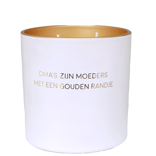 My Flame Lifestyle Sojakaars - Oma's zijn moeders met een gouden randje - Fresh Cotton
