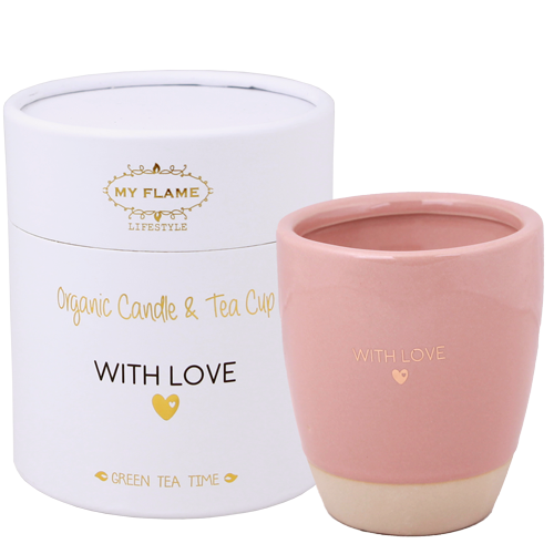 Sojakaars in theekop - With love - Green Tea Time My Flame Lifestyle Sojakaars in theekop - With love - Green Tea Time