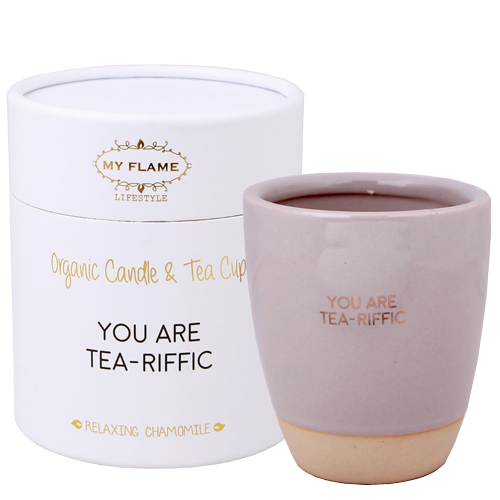 Sojakaars in theekop - You are tea-riffic - Relaxing Chamomile My Flame Lifestyle Sojakaars in theekop - You are tea-riffic - Relaxing Chamomile