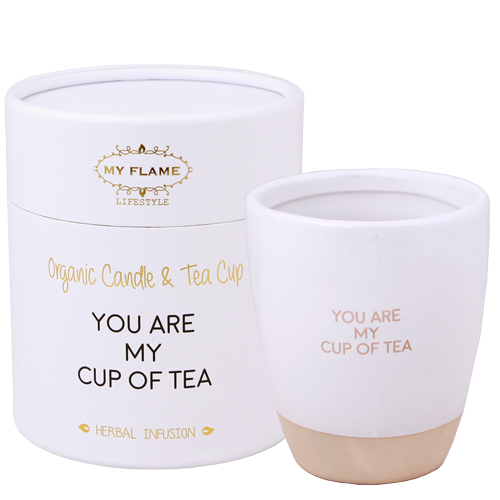 My Flame Lifestyle Soy candle in tea mug - You are my cup of tea - Herbal Infusion