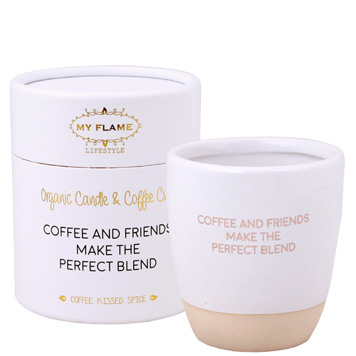 My Flame Lifestyle Sojakaars in koffiekop - Coffee & friends, make the perfect blend - Coffee Kissed Spice