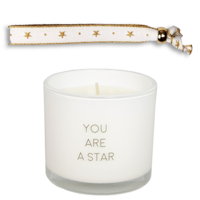 Geurkaars met wens-armband - You are a star - Fresh Cotton My Flame Lifestyle Geurkaars met wens-armband - You are a star - Fresh Cotton