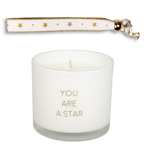 Candle with bracelet - You are a star