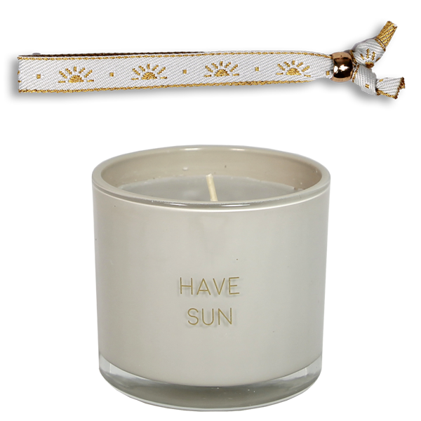 Geurkaars met armband - Have Sun - Fig's Delight My Flame Lifestyle Geurkaars met armband - Have Sun - Fig's Delight