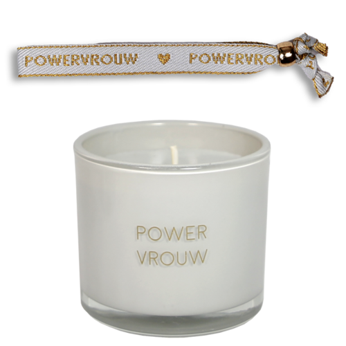 Geurkaars met armband - Powervrouw