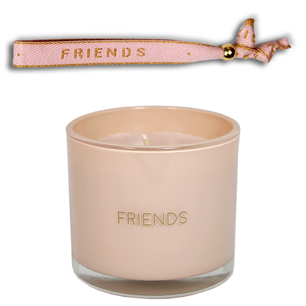 Geurkaars met wens-armband - Friends - Green Tea Time My Flame Lifestyle Geurkaars met wens-armband - Friends - Green Tea Time