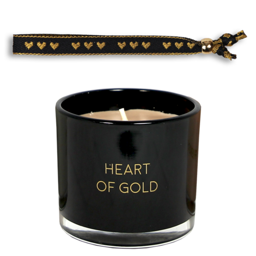 Geurkaars met armband - Heart of gold
