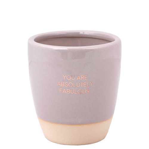 Soy candle in coffee cup - You are absolutely fabulous