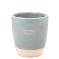 My Flame Lifestyle Soy candle in coffee cup - Thank you so much - Coffee Kissed Spice