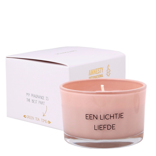My Flame Lifestyle Soy candle -  Een lichtje liefde - Green Tea Time