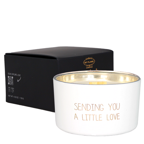My Flame Lifestyle Soy candle - Sending you a little loved - Fresh Cotton