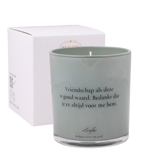 Soy candle - Vriendschap als deze is goud waard - Jasmine Luxe My Flame Lifestyle Soy candle - Vriendschap als deze is goud waard - Jasmine Luxe