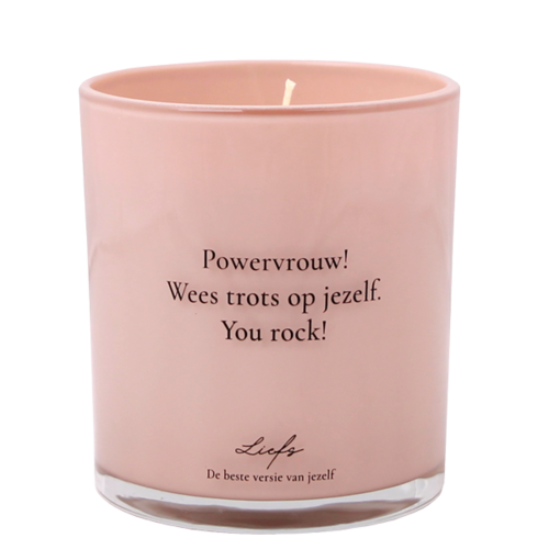 Soy candle - Powervrouw! Wees trots