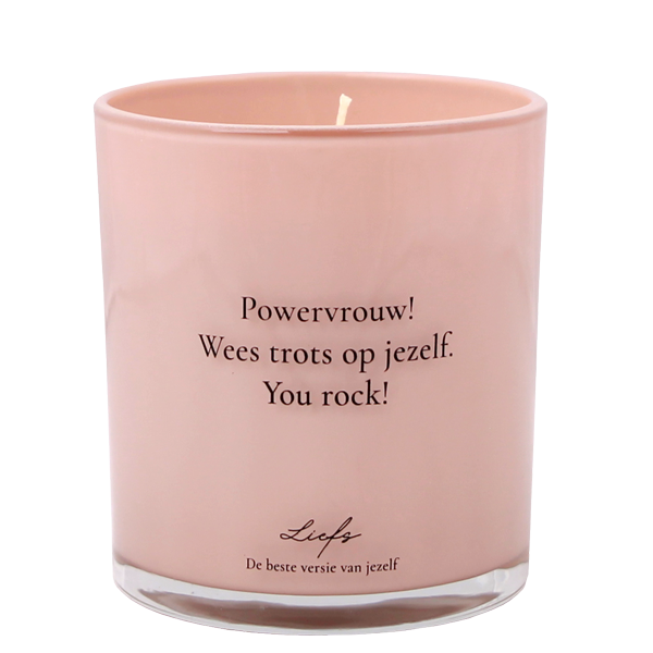 Soy candle - Powervrouw! Wees trots - Green Tea Time My Flame Lifestyle Soy candle - Powervrouw! Wees trots - Green Tea Time