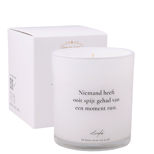 My Flame Lifestyle Soy candle - Neem een moment van rust - Fresh Cotton