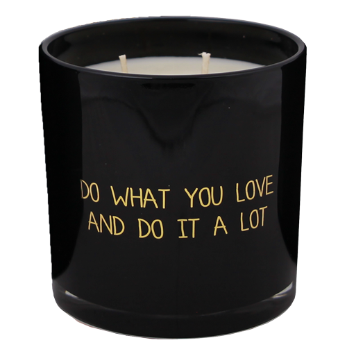 My Flame Lifestyle Soy candle - Do what you love and do it a lot - Warm Cashmere