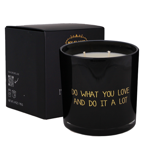 My Flame Lifestyle Soy candle - Do what you love and do it a lot - Warm Cashmere