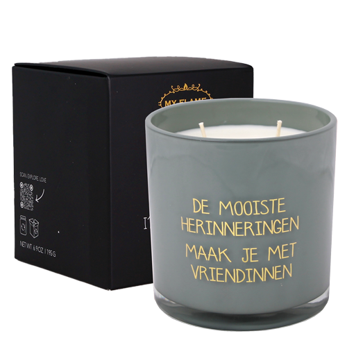My Flame Lifestyle Soy candle - De mooiste herinneringen maak je met vriendinnen - Jasmine Luxe