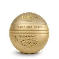Handcreme - Met jou mag ik in mijn handen knijpen - Calming Sandalwood My Flame Lifestyle Handcreme - Met jou mag ik in mijn handen knijpen - Calming Sandalwood