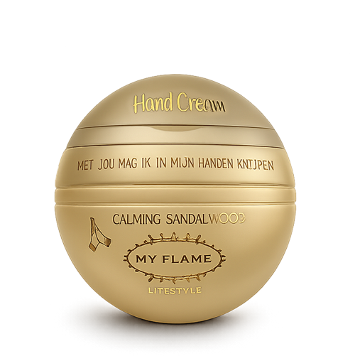 Handcreme - Met jou mag ik in mijn handen knijpen - Calming Sandalwood My Flame Lifestyle Handcreme - Met jou mag ik in mijn handen knijpen - Calming Sandalwood