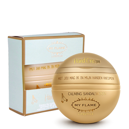 Hand cream - Met jou mag ik in mijn handen knijpen - Calming Sandalwood My Flame Lifestyle Hand cream - Met jou mag ik in mijn handen knijpen - Calming Sandalwood