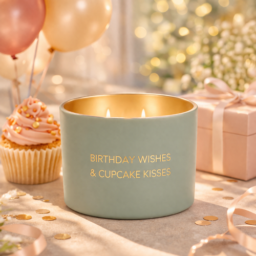 My Flame Lifestyle Soy candle -  Birthday wishes & cupcake kisses - Jasmine Luxe