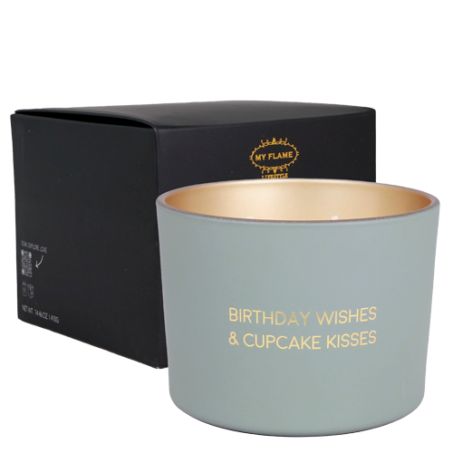 My Flame Lifestyle Soy candle -  Birthday wishes & cupcake kisses - Jasmine Luxe