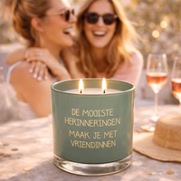 My Flame Lifestyle Soy candle - De mooiste herinneringen maak je met vriendinnen - Jasmine Luxe