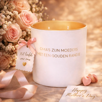 My Flame Lifestyle Soy candle - Oma's zijn moeders met een gouden randje - Fresh Cotton