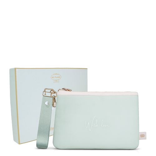 My Flame Lifestyle Toilet bag - With love - Green