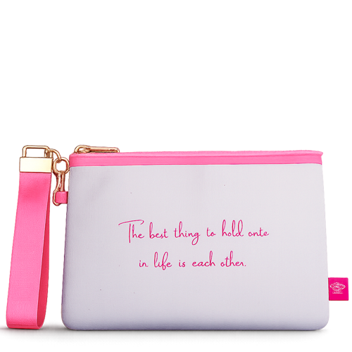 Toilet bag - The best thing to hold onto in life is each other