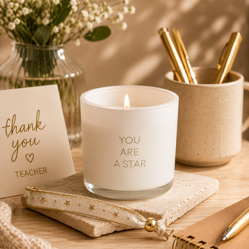 Geurkaars met armband - You are a star - Fresh Cotton My Flame Lifestyle Geurkaars met armband - You are a star - Fresh Cotton