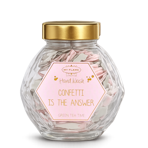 Hand soap - Confetti is the answer - Green tea time My Flame Lifestyle Hand soap - Confetti is the answer - Green tea time