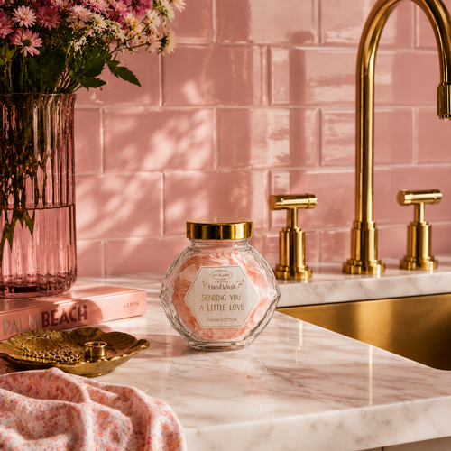 Hand soap - Sending you a little love - Fresh cotton My Flame Lifestyle Hand soap - Sending you a little love - Fresh cotton