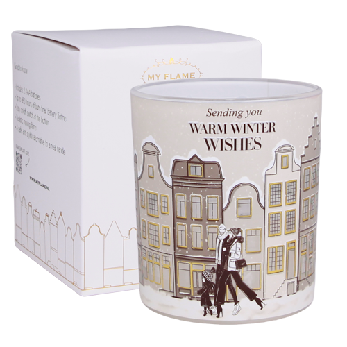 Led kaars - Sending you warm winter wishes My Flame Lifestyle Led kaars - Sending you warm winter wishes