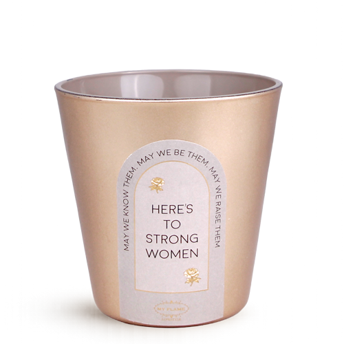 Led vaas kaars - Here's to strong women My Flame Lifestyle Led vaas kaars - Here's to strong women